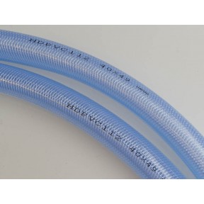 Pvc heavy duty braided hose clear (sold per mtr pce)